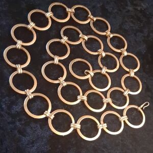 Alfani Gold Circle Link WaistChain / Belt Elegant Fashion